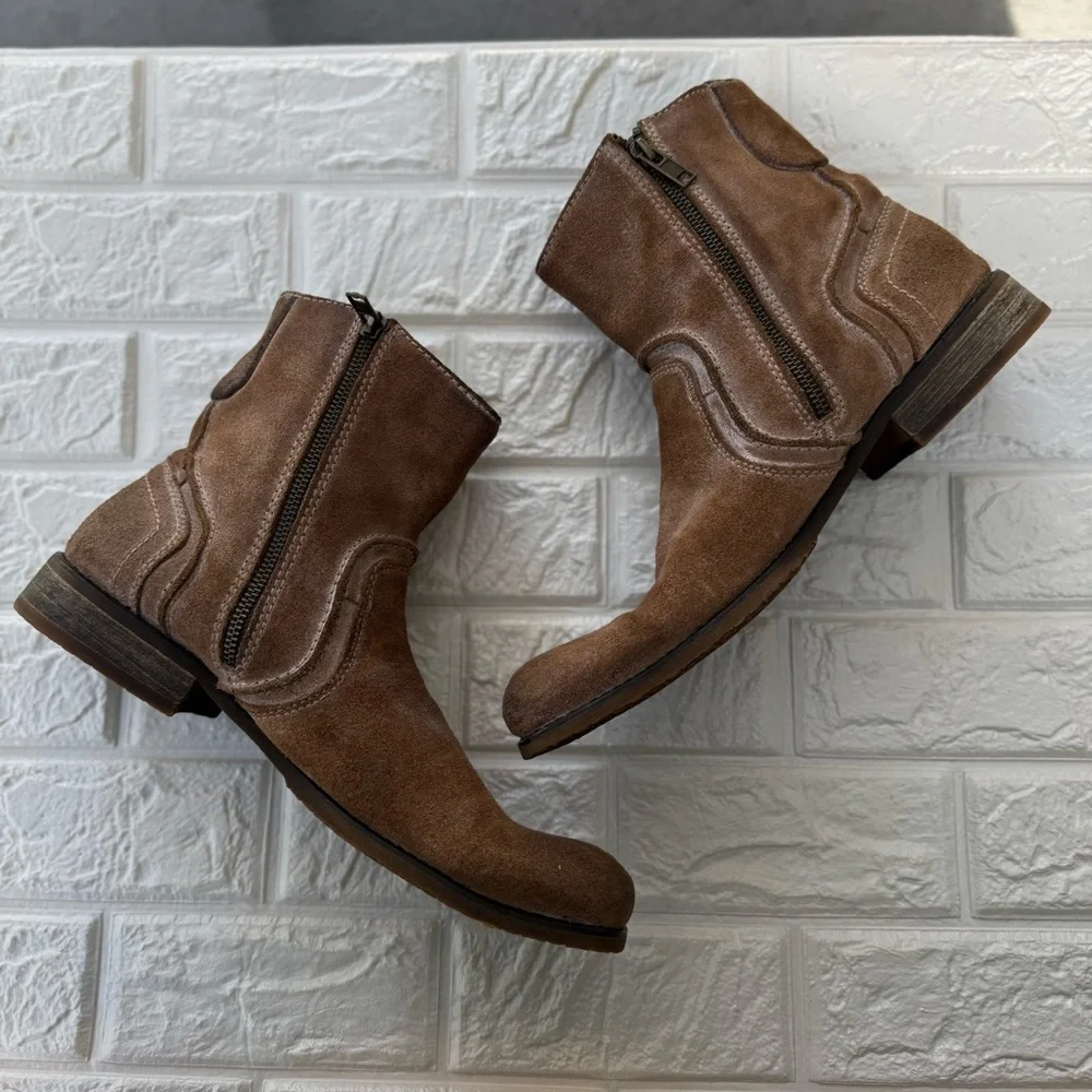 BED STU Men's Revolution Boots leather suede 9.5